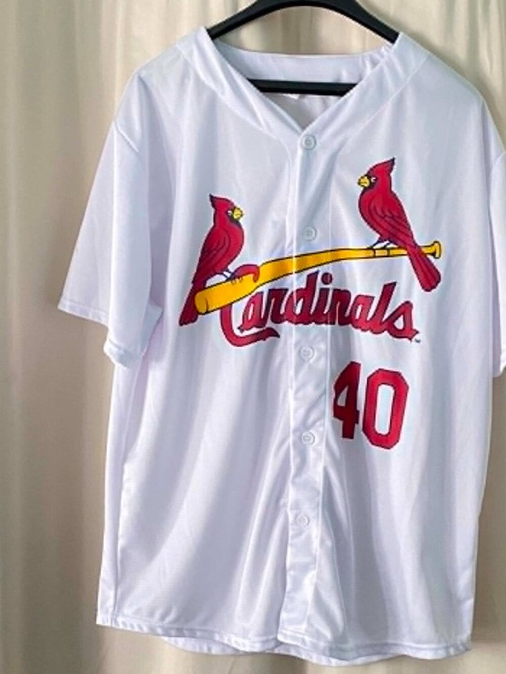 Cardinals Brand Button Up St. Louis Cardinals Jersey MLB Contreras #40 Size XL